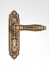 古典小面板執手銅鎖 29B22 古典小面板執手銅鎖 29B22